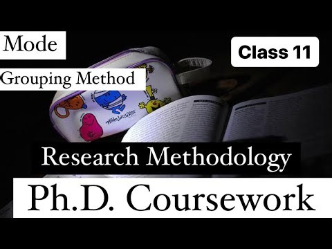 Research Methodology| Phd Coursework| Mode| Calculation of Mode| Mode by grouping method | Mode