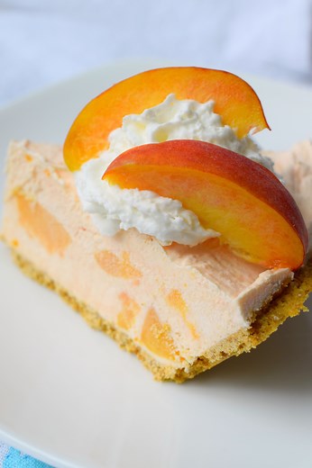 Fuzzy Navel No Bake Cheesecake - Who Needs A Cape?