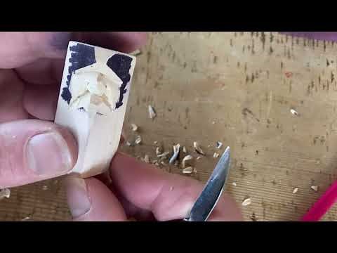 Carving / whittling a nose for beginners