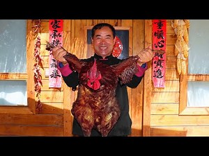 Most Famous Chicken Recipe! Huge Rooster Made into Spicy Fried Chicken! | Uncle Rural Gourmet