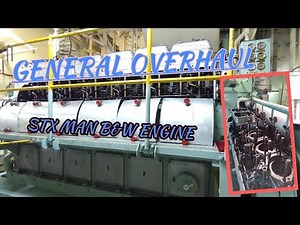 STX MAN B&W 12000RH overhauling // 4-STROKE DIESEL ENGINE // #marineengineer