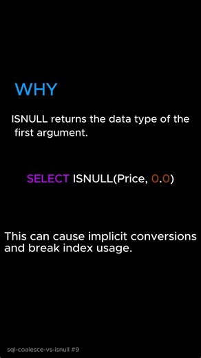 COALESCE vs ISNULL – They Are NOT the Same