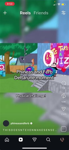 Physical challange! #deltarune #tenna #tvtime #itstvtime | phineas and ferb