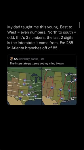 how highways are numbered in the us | Subscribe for more #motivation 😊👍