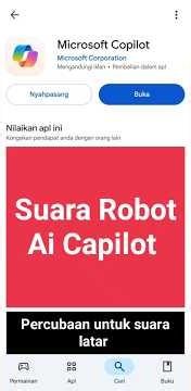 Percubaan suara robot ai capilot. #tutorial #ai