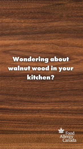 #AskTheAllergist: If you or your child has a tree nut allergy, you may wonder whether walnut wood kitchen items are safe to use. Dr. Julia Upton explains allergic reactions to tree nuts, like walnut, are due to the nut protein. Given this, the use of tree nut-based wooden cutting boards or other kitchen items is likely extremely low risk for someone with a tree nut allergy. 💬 Read the full ask the allergist segment here: https://foodallergycanada.ca/ask-the-allergist-if-you-have-tree-nut-allerg