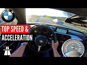 🏁 BMW 435d xDrive Acceleration & Top Speed on german Autobahn