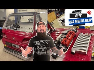 JDM Kei Truck K24 Swap in Honda Acty - Rare Mini Truck Motor Swap