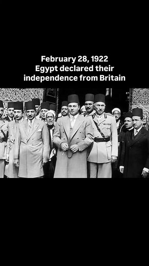 For decades, Egypt lived under British control. On February 28, 1922, that officially changed. Britain ended the protectorate and declared Egypt independent. British forces first occupied the country in 1882, mainly to protect financial interests and the strategic route through the Suez Canal. In 1914, during WWI, Britain formally declared Egypt a protectorate and removed it from the authority of the Ottoman Empire. This meant that Egyptian rulers remained in place, but real power rested with Br
