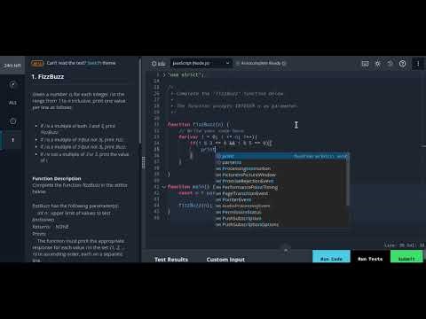 HackerRank Question - FizzBuzz