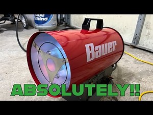 Bauer 30-60k BTU Portable Heater Unboxing and Review