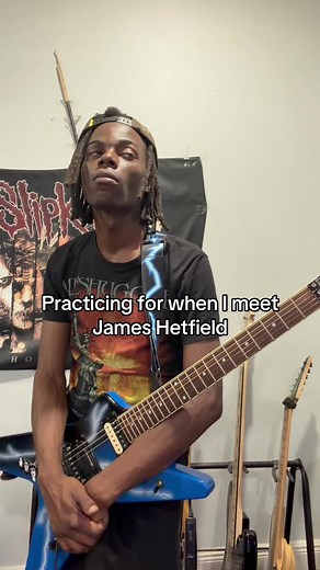 Practicing Metallica Riffs for James Hetfield | Guitar Solo