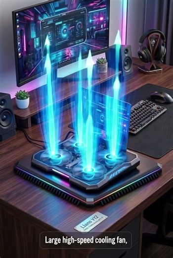 Llano V12 Ultra Laptop Cooling Pad – Powerful Turbo Cooling for Gaming Laptops