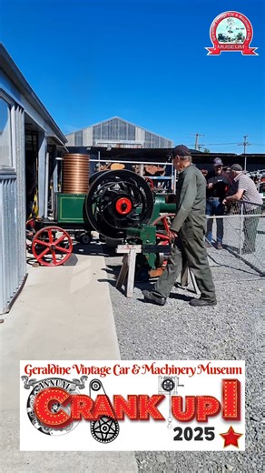 Crank Up! 2025 at the Geraldine Vintage Car and Machinery Museum was a cracker! The club volunteers put on a great show in the sunshine. Thanks to all that made donations, we really appreciate it 👍 #geraldinevintagedisplaymuseum #nzmuseums #museum #engine #vintagestyle #geraldinenewzealand #geraldinesouthcanterbury New Zealand History Federation Timespanner We Love Timaru South Canterbury News and Weather | Geraldine Vintage Car & Machinery Museum