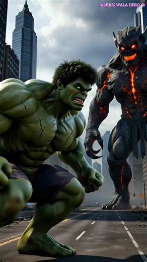 Lava Monster vs Hulk 🔥City in danger… Hulk returns! 💚 | #shorts #hulk