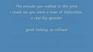 BIG SPENDER Lyrics - SHIRLEY BASSEY | eLyrics.net