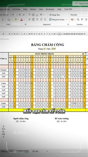 Mẫu biểu Excel tính lương cho kế toán và nhân sự