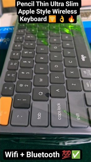 pencil thin apple style ultra slim wireless keyboard 🔥👌💯✅️ #ytshorts #youtubeshorts #shorts #pc