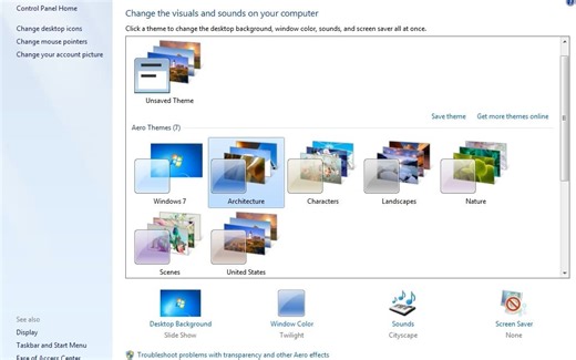 Windows 7 更改主题 2