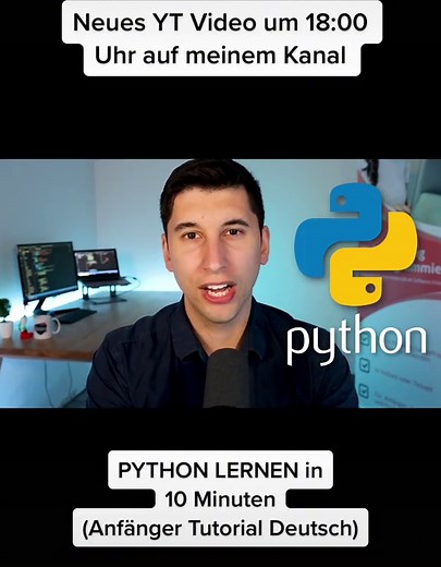 PYTHON LERNEN in 10 Minuten - Anfänger Tutorial auf Deutsch