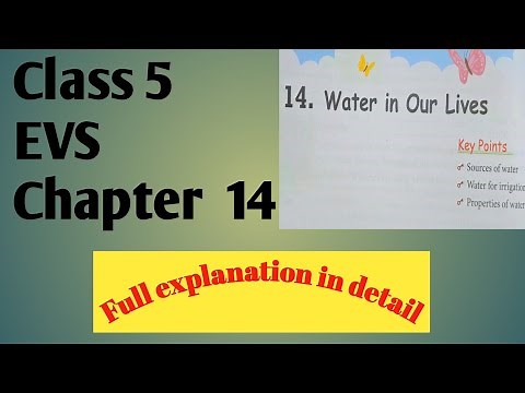 chapter 14 Water in Our Lives EVS Class 5