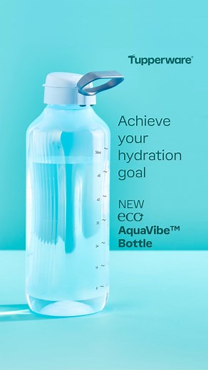 Introducing your new desk-side hydration buddy: Eco AquaVibe 2L bottle! 🚰 Keepin' busy professionals hydrated and motivated all day long. Reach out to your independent rep or visit tupperware.com or tupperware.ca to grab yours! #EmotionalSupportWaterBottle #TupperwareEco AquaVibe #HydrationGoal #SustainablePlastic 🌟 | Tupperware U.S. & Canada