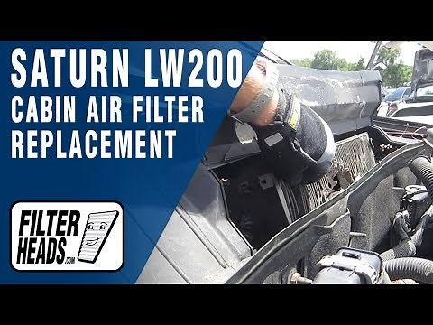 How to Replace Cabin Air Filter 2001 Saturn LW200 | AQ1036