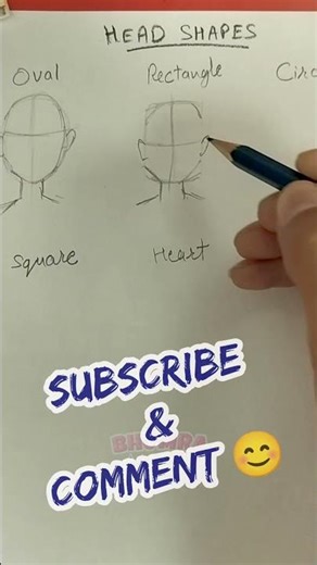 Human face head drawing shapes #drawing #art #animeeart