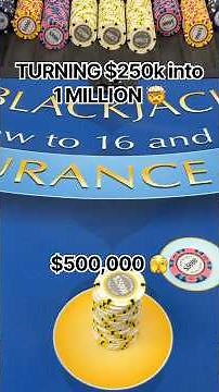 I WON $1,000,000 WITH TWO BLACKJACK BETS! #blackjack #perfectpair #gambling #casino #highlights