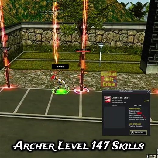 Archer Level 147 Skills | Reference for the Mobile Version Ran Mobile The Master Class v2
