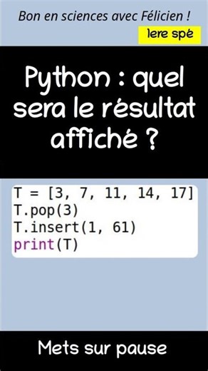 Python en 2nde : Les listes (épisode 13).