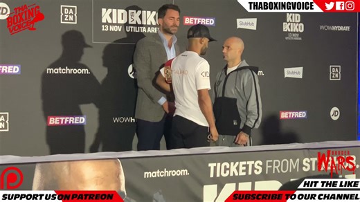 🚨Kid Galahad v Kiko Martinez face off 🥊