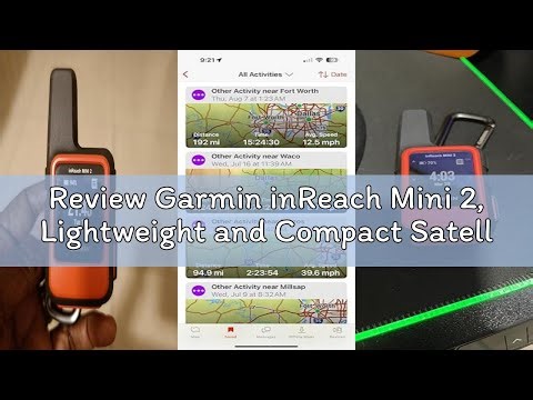 Review Garmin inReach Mini 2, Lightweight and Compact Satellite Communicator, Hiking Handheld, Orang