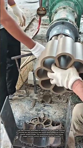 Clay Pipe Extrusion Process 🏭