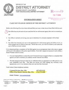 No Charges Filed At Arraignment | DUI No Charges Filed