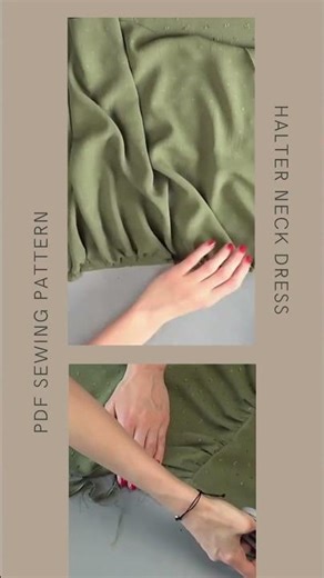 Sew Your Own Halter Neck Midi Dress | PDF Sewing Pattern #summer #beach #summerfashion