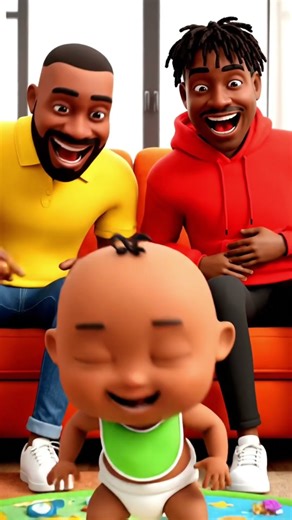 Funny Baby Dance in 3D Cartoon Style 😂 | Cute Baby Bottle Flip | Viral Short