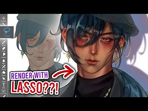 I Tried Rendering with LASSO TOOL in IBISPAINT X (and it's surprisingly GOOD)