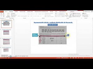 representación tabular de datos estadísticos