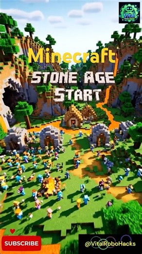 Minecraft Stone Age and Race to the Future #minecraft