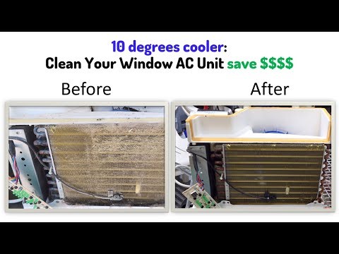 Clean Your Window AC Unit: 10 degrees cooler- Save $$$ and Protect Your Family from Mold Spores