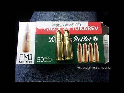 Ammo penetration test, 9mm vs 7.62x25 Tokarev. Bullet resistant composite target