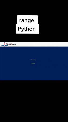 La fonction range en python#Bac#algorithme#python