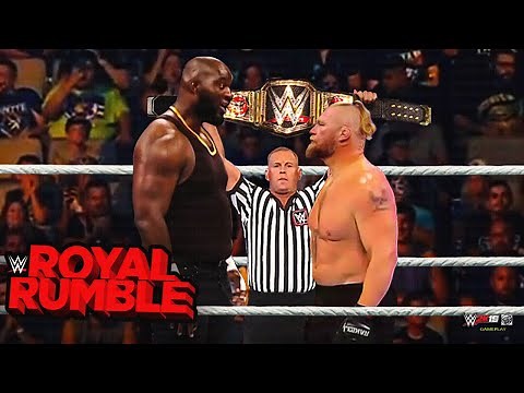 FULL MATCH - Brock Lesnar vs. Omos - WWE Title Match - Royal Rumble 2022
