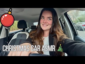 Christmas car ASMR driving - pedal view / revving