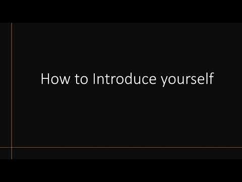 How to Introduce yourself as Senior Data engineer