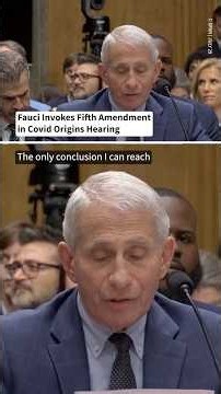 Fauci Invokes Fifth Amendment in Covid Origins Hearing