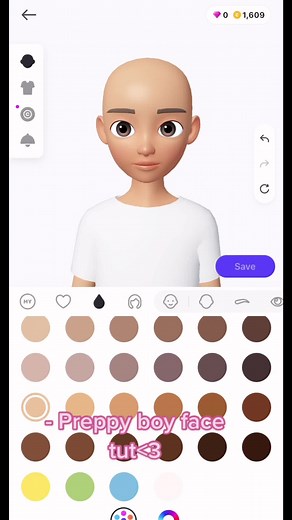 Preppy Boy Zepeto Face Tutorial