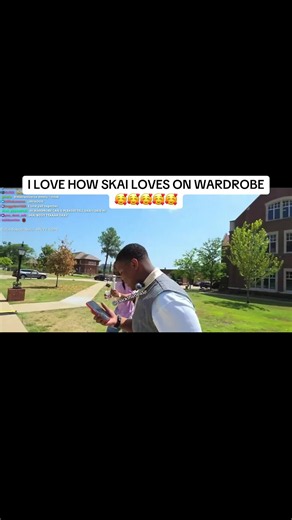 I LOVE HOW SHE LOCES ON HIM🥰🥰🥰 #wardrobewinter #wardrobe #skaijackson #skai #fypシ゚viral