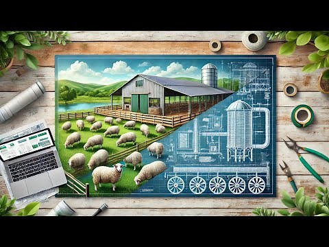 كيف بنينا حظيرة الأغنام باحترافية؟ شاهد النتيجة النهائية المذهلة Construction d'une bergerie profess